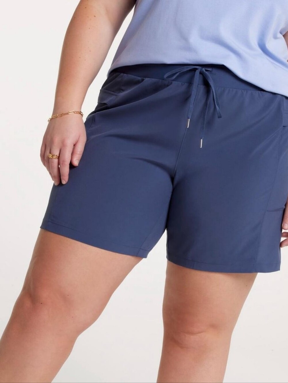 Calia Women's Mid-Rise Truelight Cargo Bermuda Shorts, Ardosia Slate, Size XXL - Picture 5 of 10